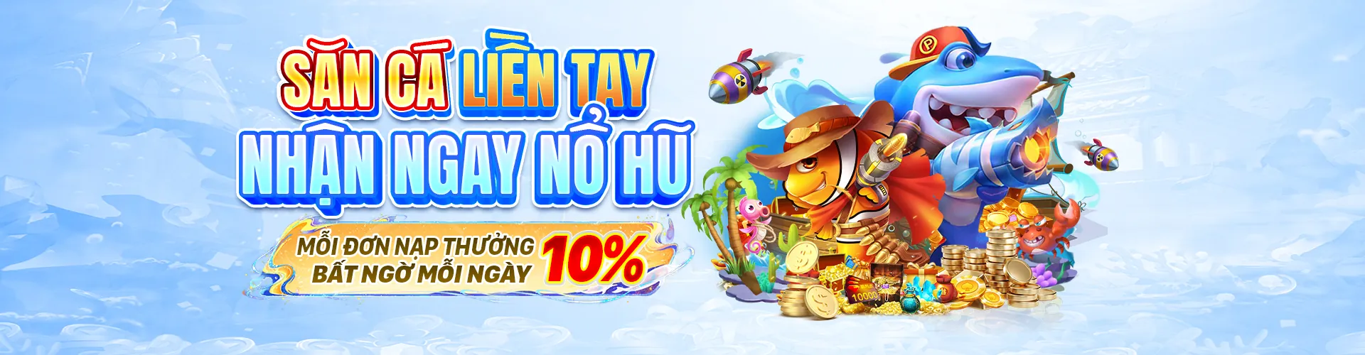 Hình ảnh đại dương rực rỡ với game bắn cá 789BET Nổ Hũ